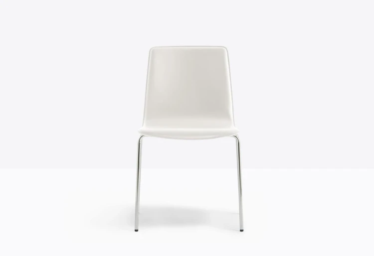 krzesło Inga, krzesło Pedrali, krzesło stalowe, krzesło skórzane, krzesło do jadalni, krzesło do kuchni, nowoczesny design, włoski design