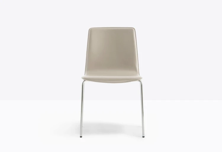 krzesło Inga, krzesło Pedrali, krzesło stalowe, krzesło skórzane, krzesło do jadalni, krzesło do kuchni, nowoczesny design, włoski design
