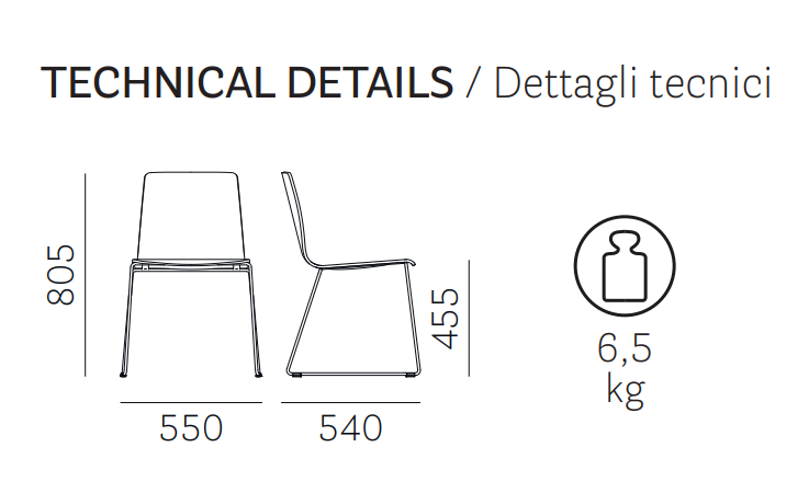 krzesło Inga, krzesło Pedrali, krzesło stalowe, krzesło skórzane, krzesło do jadalni, krzesło do kuchni, nowoczesny design, włoski design