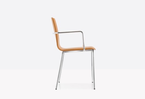 krzesło Inga, krzesło Pedrali, krzesło stalowe, krzesło skórzane, krzesło do jadalni, krzesło do kuchni, nowoczesny design, włoski design