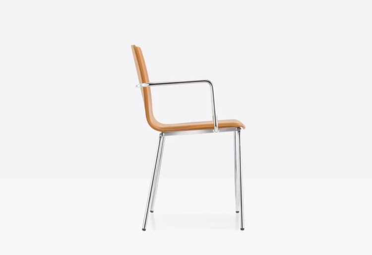 krzesło Inga, krzesło Pedrali, krzesło stalowe, krzesło skórzane, krzesło do jadalni, krzesło do kuchni, nowoczesny design, włoski design