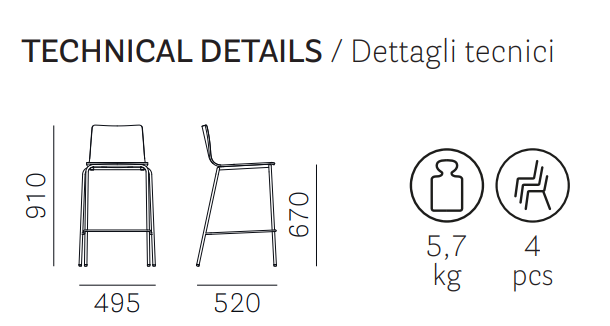 hoker Inga, hoker Pedrali, hoker stalowy, hoker drewniany, hoker do kuchni, hoker do jadalni, hoker do restauracji, nowoczesny design, włoski design