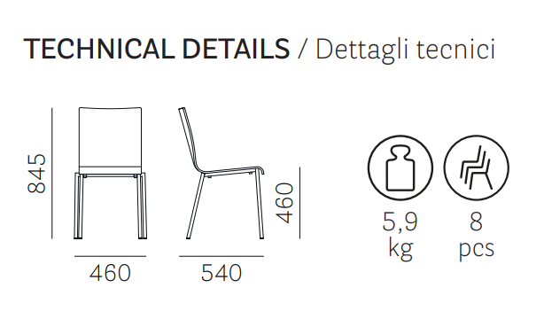 krzesło Kuadra, krzesło Pedrali, krzesło stalowe, krzesło drewniane, krzesło do jadalni, krzesło do kawiarni, krzesło do restauracji, nowoczesny design, włoski design