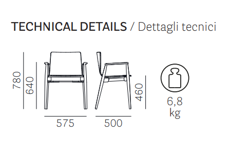 krzesło Malmo, krzesło Pedrali, krzesło drewniane, krzesło do jadalni, krzesło do kuchni, krzesło do restauracji, nowoczesny design, włoski design