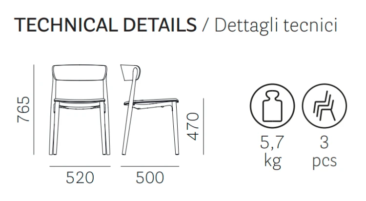 krzesło Nemea, krzesło Pedrali, krzesło drewniane, krzesło jesionowe, krzesło do jadalni, krzesło do kuchni, krzesło styl skandynawski, włoski design, nowoczesny design