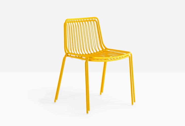 krzesło Nolita, krzesło Pedrali, krzesło stalowe, krzesło na taras, krzesło do restauracji, krzesło outdoorowe, włoski design, nowoczesny design