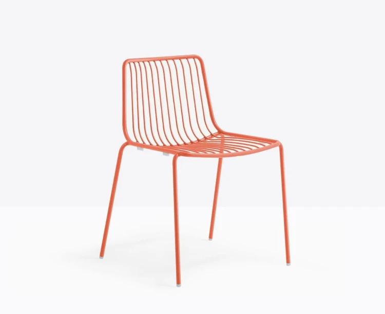 krzesło Nolita, krzesło Pedrali, krzesło stalowe, krzesło na taras, krzesło do restauracji, krzesło outdoorowe, włoski design, nowoczesny design