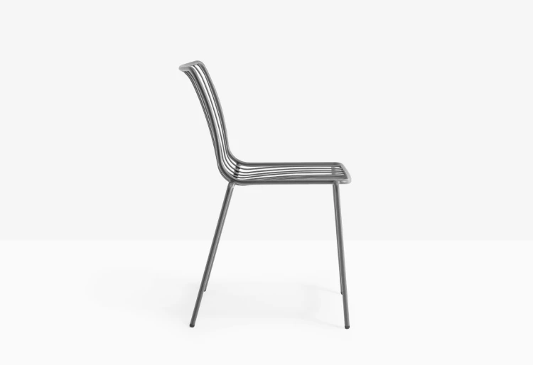 krzesło Nolita, krzesło Pedrali, krzesło stalowe, krzesło na taras, krzesło do restauracji, krzesło outdoorowe, włoski design, nowoczesny design