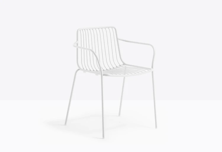 krzesło Nolita, krzesło Pedrali, krzesło stalowe, krzesło na taras, krzesło do restauracji, krzesło outdoorowe, włoski design, nowoczesny design
