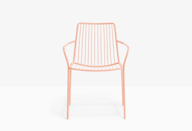 krzesło Nolita, krzesło Pedrali, krzesło stalowe, krzesło na taras, krzesło do restauracji, krzesło outdoorowe, włoski design, nowoczesny design