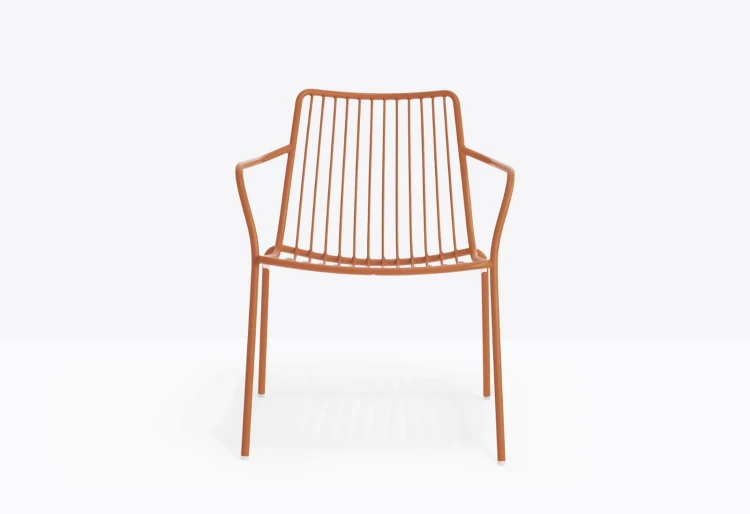 krzesło Nolita, krzesło Pedrali, krzesło stalowe, krzesło na taras, krzesło do restauracji, krzesło outdoorowe, włoski design, nowoczesny design