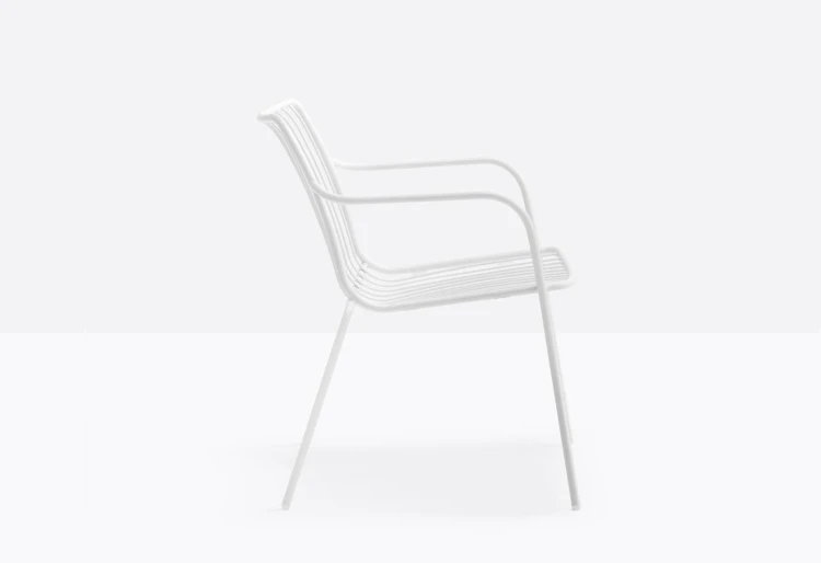 krzesło Nolita, krzesło Pedrali, krzesło stalowe, krzesło na taras, krzesło do restauracji, krzesło outdoorowe, włoski design, nowoczesny design