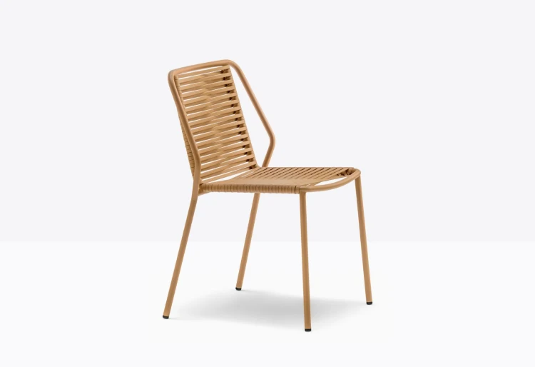 krzesło Philia, krzesło Pedrali, krzesło outdoorowe, krzesło na taras, krzesło ogrodowe, krzesło do restauracji, krzesło plecione, nowoczesny design, włoski design