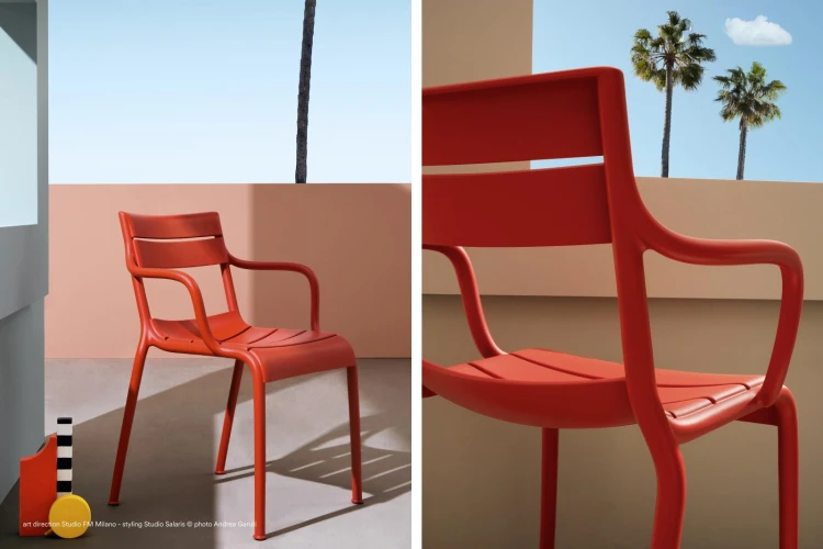 krzesło Souvenir, krzesło Pedrali, krzesło outdoorowe, krzesło z tworzywa, krzesło na taras, krzesło do restauracji, nowoczesny design, włoski design