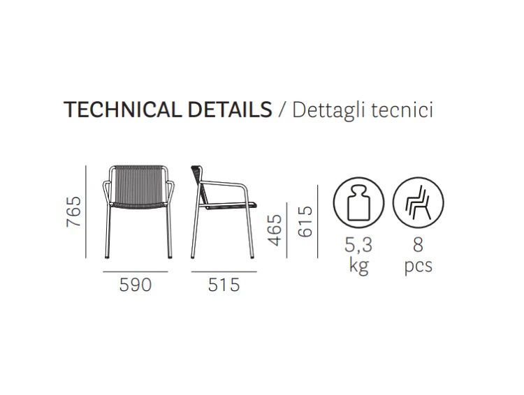 krzesło Tribeca, krzesło Pedrali, krzesło outdoorowe, krzesło odporne na warunki atmosferyczne, krzesło na taras, krzesło do ogrodu, włoski design, nowoczesny design