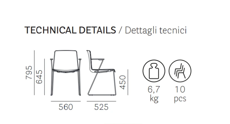 krzesło Tweet, krzesło Pedrali, krzesło do restauracji, krzesło do jadalni, krzesło do kuchni, nowoczesny design, włoski design