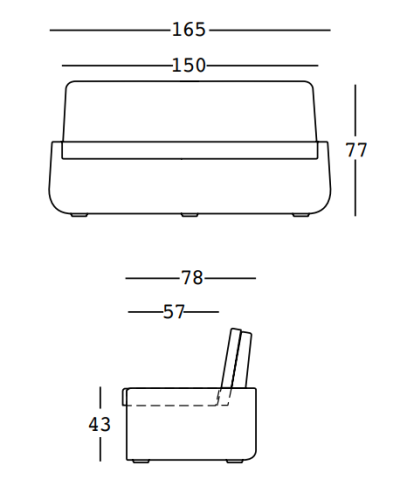 sofa Bold, sofa Plust, sofa na taras, sofa do ogrodu, sofa outdoorowa, sofa odporna na warunki atmosferyczne, włoski design, nowoczesny design
