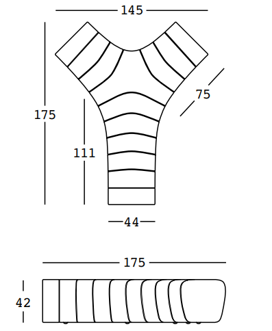 ławka Jetlag, ławka Plust, ławka modułowa, ławka outdoorowa, ławka na taras, ławka ogrodowa, włoski design