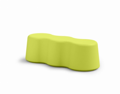 Ławka Peanuts Lyxo Design, ławka na dwór, ławka plastikowa, ławka z tworzywa sztucznego, ławka designerska, ławka na taras, ławka do ogrodu, ławka kolorowa