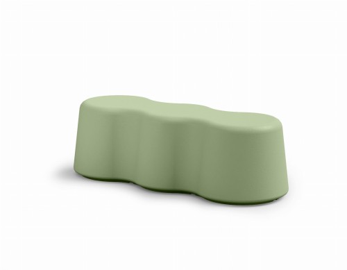 Ławka Peanuts Lyxo Design, ławka na dwór, ławka plastikowa, ławka z tworzywa sztucznego, ławka designerska, ławka na taras, ławka do ogrodu, ławka kolorowa