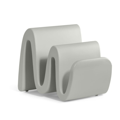 Stojak na gazety Wave Lyxo Design, stojak na gazety designerski, stojak na gazety z tworzywa sztucznego, stojak na gazety outdoorowy, stojak na gazety na dwór
