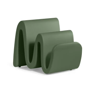 Stojak na gazety Wave ciemnozielony SMD - Lyxo Design