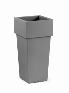 Donica Gemini Square Cache-Pot szary FER - Lyxo Design