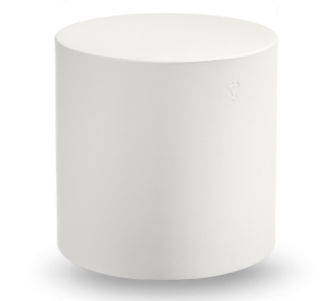 Pufa Cylinder biała PRL - Lyxo Design    