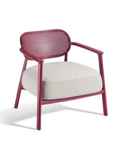 fotel Nuta, Gaber, fotel z podłokietnikami, fotel zewnętrzny, fotel ogrodowy, tapicerowane siedzisko, fotel tarasowy, fotel balkonowy, fotel do restauracji, ergonomiczny fotel, designerski fotel