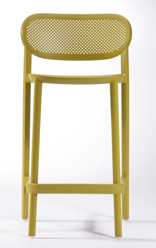 hoker Nuta, Gaber, hoker do kawiarni, hoker tarasowy, ażurowy hoker, nowoczesny hoker z tworzywa, ergonomiczny hoker, hoker sztaplowany, włoski design