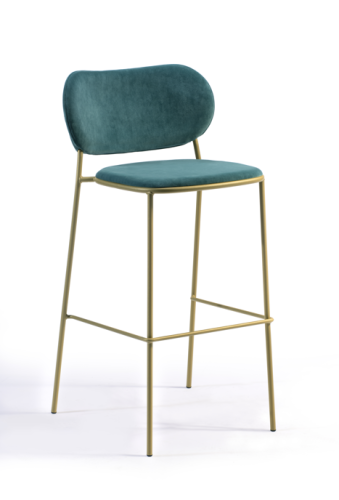 hoker Nuta Light, hoker Gaber, elegancki hoker, tapicerowany hoker, włoski design, hoker do restauracji, hoker do jadalni, nowoczesny design, włoski design