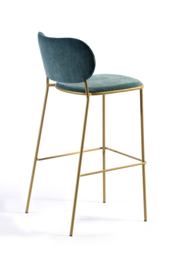 hoker Nuta Light, hoker Gaber, elegancki hoker, tapicerowany hoker, włoski design, hoker do restauracji, hoker do jadalni, nowoczesny design, włoski design