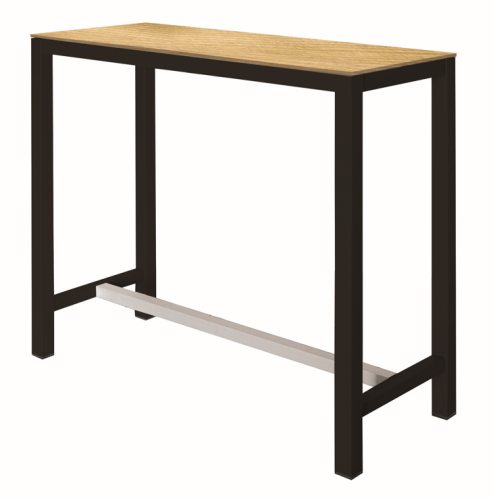 stolik barowy Banket, stolik Gaber, stolik do kuchni, stolik barowy do restauracji, wysoki stolik, stolik 110 cm, stolik do kawiarni, stolik na eventy, stolik prostokątny, stolik z metalową podstawą