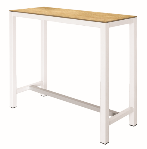 stolik barowy Banket, stolik Gaber, stolik do kuchni, stolik barowy do restauracji, wysoki stolik, stolik 110 cm, stolik do kawiarni, stolik na eventy, stolik prostokątny, stolik z metalową podstawą