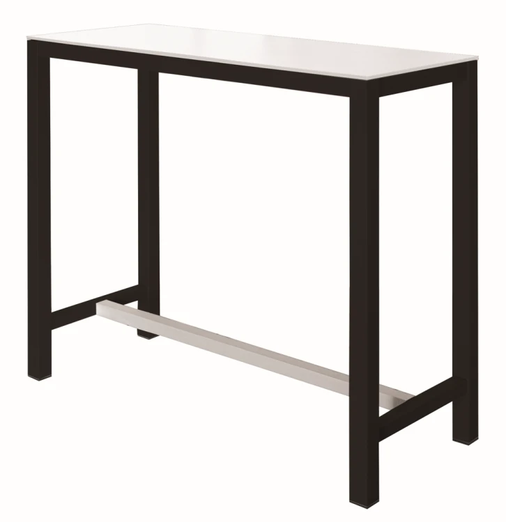 stolik barowy Banket, stolik Gaber, stolik do kuchni, stolik barowy do restauracji, wysoki stolik, stolik 110 cm, stolik do kawiarni, stolik na eventy, stolik prostokątny, stolik z metalową podstawą