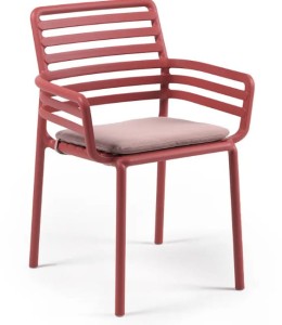 Poducha do krzesła Doga Arm - rosa Sunbrella 