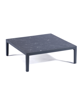 Stolik kawowy Engels, ciemny blat z antracytową podstawą - Gaber