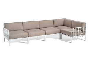 Sofa Engels 5, biały stelaż - Gaber