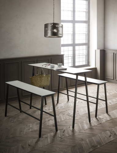 ławka Format, ławka Gaber, ławka outdoorowa, ławka do restauracji, ławka do kawiarni, ławka do ogródków restauracyjnych, nowoczesny design, włoski design