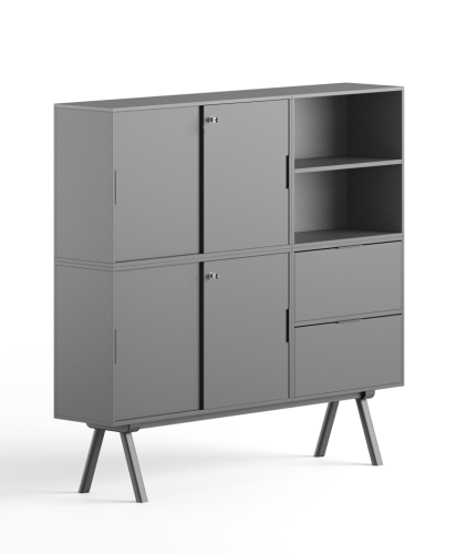 szafka Low Cabinet, szafka Gaber, szafka do biura, szafka do przechowywania dokumentów, przechowywanie segregatorów, nowoczesny design