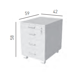 szafka Unit, szafka Gaber, szafka do biura, szafka do przechowywania dokumentów, przechowywanie segregatorów, nowoczesny design