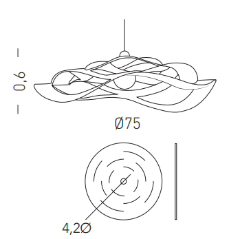 lampa Onda, lampa Gaber, lampa do salonu, lampa wisząca, nowoczesna lampa, włoski design