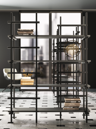 regał Display, regał Gaber, regał metalowy, regał do biura, regał do salonu, nowoczesny regał, włoski design