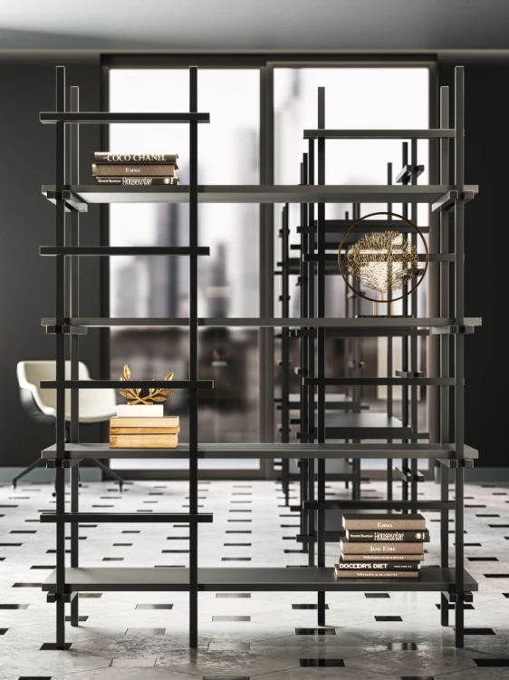 regał Display, regał Gaber, regał metalowy, regał do biura, regał do salonu, nowoczesny regał, włoski design