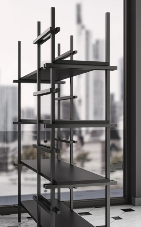 regał Display, regał Gaber, regał metalowy, regał do biura, regał do salonu, nowoczesny regał, włoski design