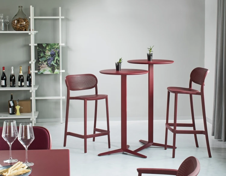 stolik barowy Arket, stolik barowy Gaber, stolik barowy do restauracji, stolik barowy do kawiarni, stolik outdoorowy, stolik na taras, stolik na balkon, stolik do ogródka restauracyjnego