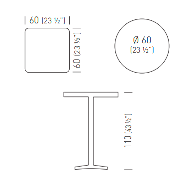 stolik barowy Arket, stolik Gaber, stolik ze stali, stolik outdoorowy, stolik odporny na warunki atmosferyczne, stolik na taras, stolik do przestrzeni komercyjnych, włoski design, gres porcelanowy