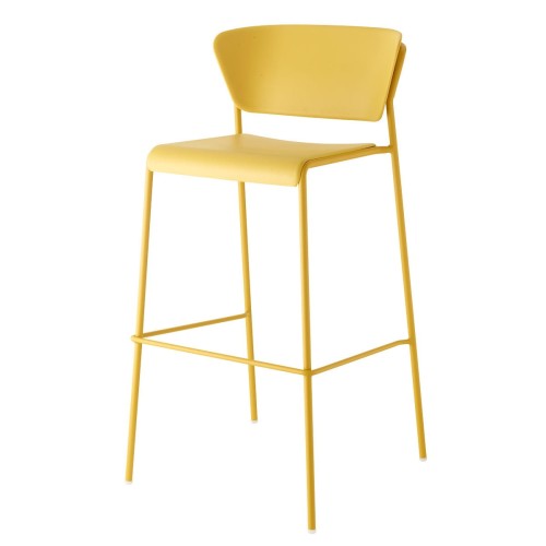 Hoker Lisa h 75 Technopolymer Scab Design musztardowy elegancja prostota pastele komfort wysoka jakość