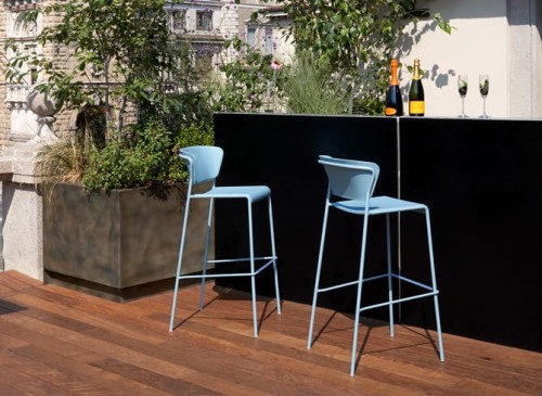 Hoker Lisa h 75 Technopolymer Scab Design czarny, elegancja prostota pastele komfort wysoka jakość
