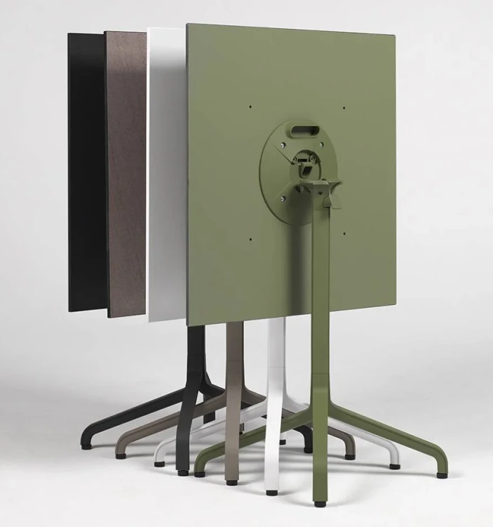 podstawa stołu Frasca Mini Folding, podstawa aluminiowa malowana proszkowo, podstawa do mebli outdoor, podstawa odporna na warunki atmosferyczne, podstawa nowoczesna, podstawa Nardi